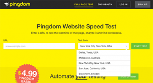 تست سرعت وب سایت با استفاده از Pingdom