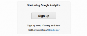 ثبت نام در Google Analytics